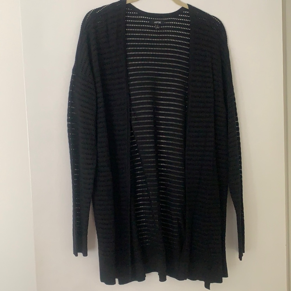 Black cardigan
